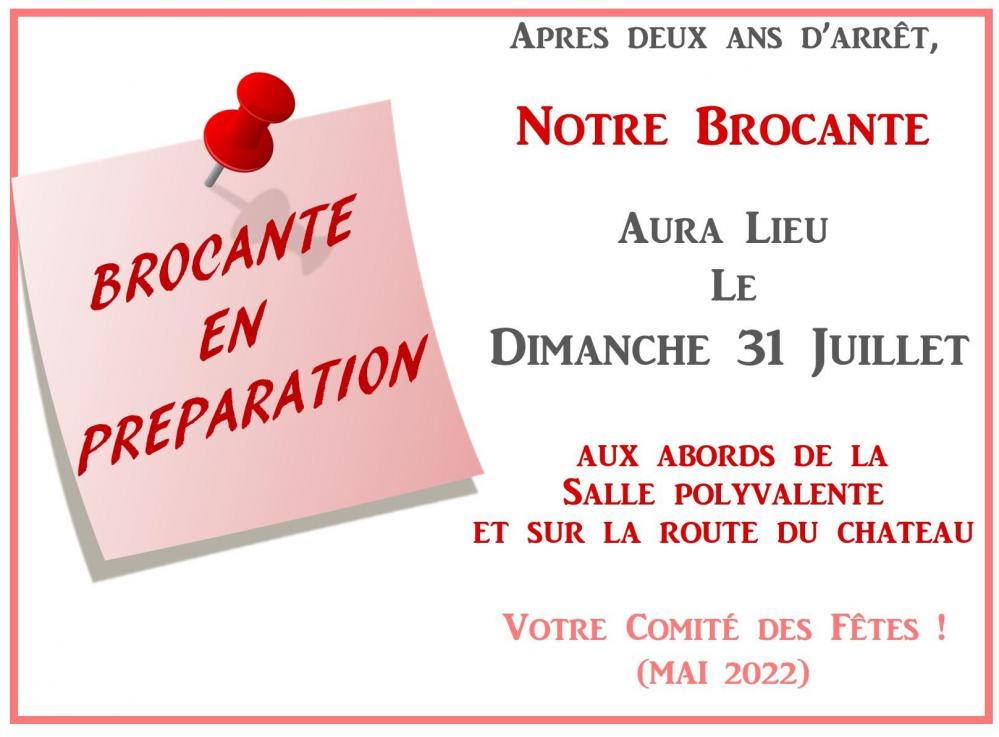 Bon a savoir brocante 2022