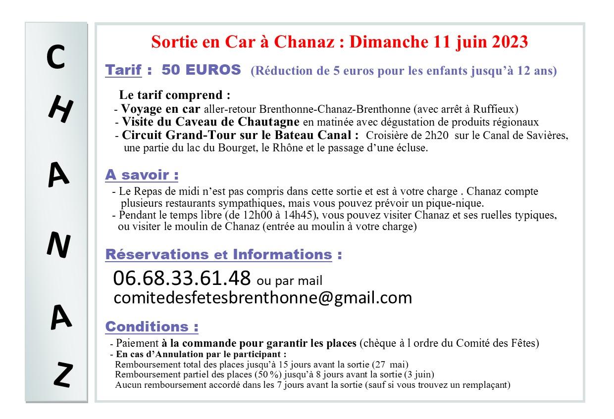 Flyers chanaz recto verso